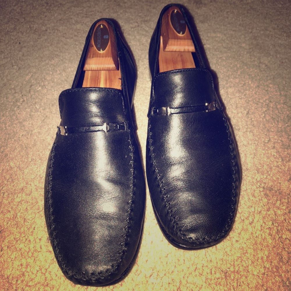 Bruno Magli Men’s sz8.5 TOLOMINO Black dress shoe